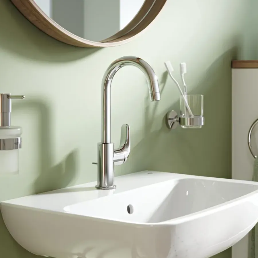 Grohe Wastafelmengkraan Swift L-size met Waste Chroom
