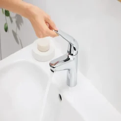 Grohe Wastafelmengkraan Swift M-size Push Open Chroom