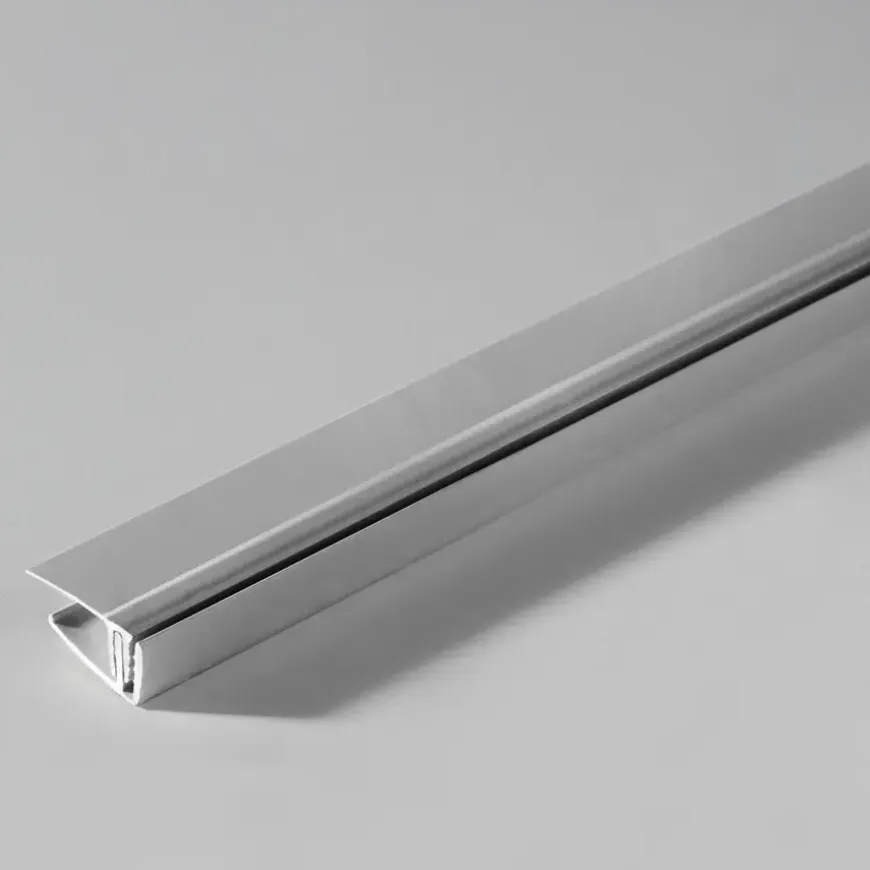 Grosfillex GX Wall begin-eindprofiel 260 cm metal aluminium