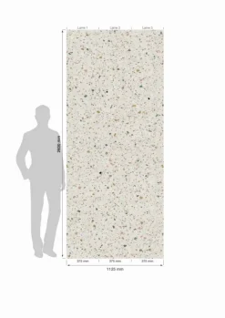 Grosfillex wandpaneel Element Linio XL PVC New terrazzo 2,925 m²