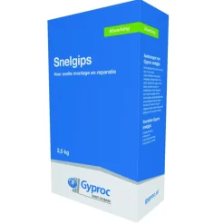 Gyproc snelgips wit 2,5 kg
