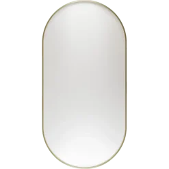 Haceka badkamerspiegel Deco geborsteld goud 80 x 40 cm ovaal