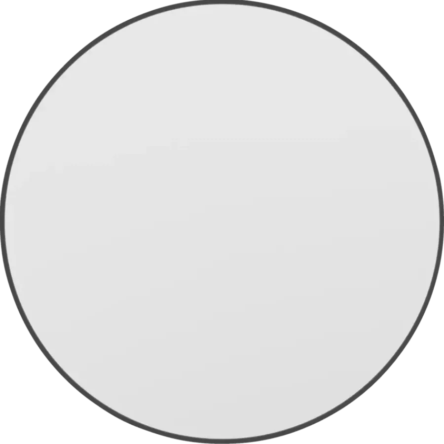 Haceka badkamerspiegel Deco mat zwart Ø 60 cm rond