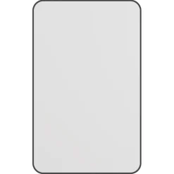 Haceka badkamerspiegel Deco mat zwart 80 x 55 cm rechthoek afgeronde hoeken