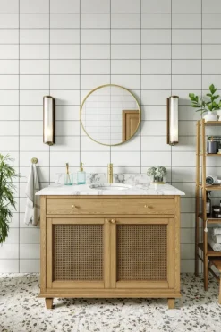 Haceka badkamerspiegel Deco geborsteld goud Ø 60 cm rond