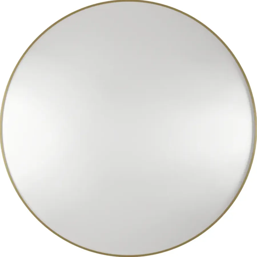 Haceka badkamerspiegel Deco geborsteld goud Ø 80 cm rond