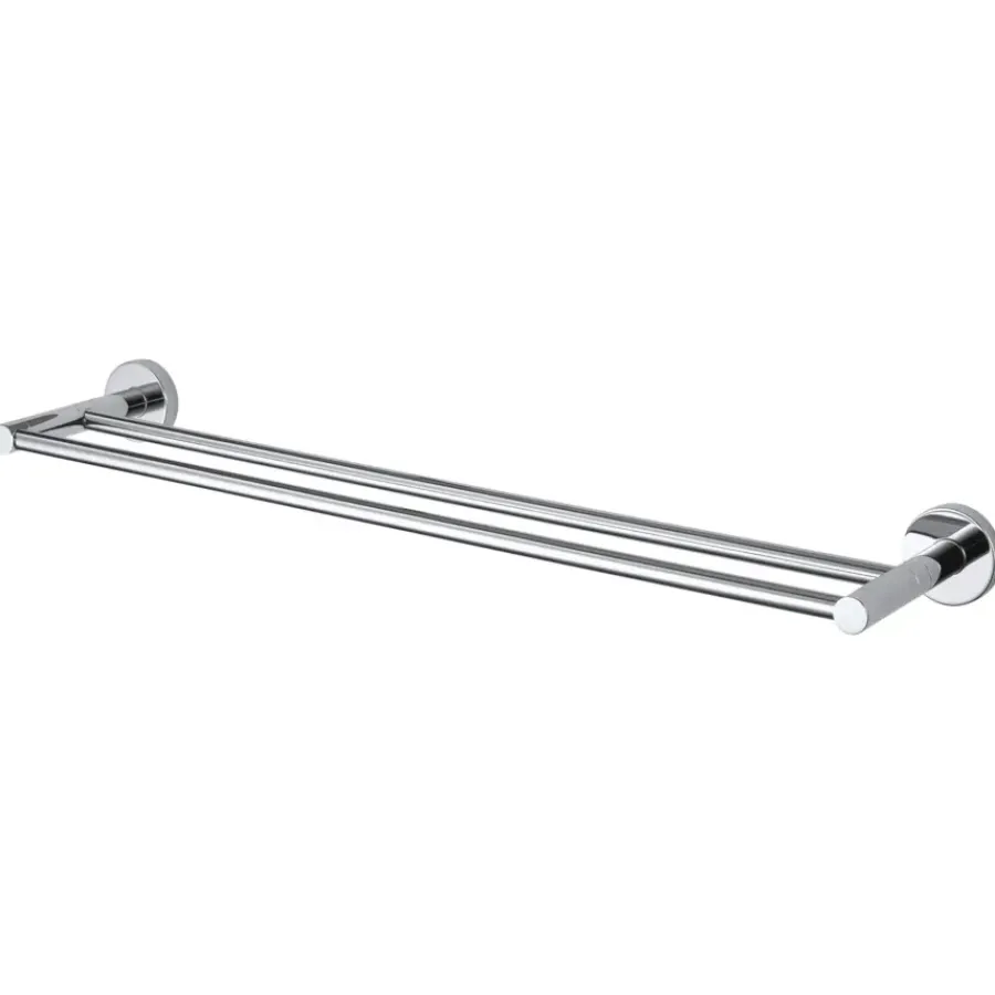 Haceka Kosmos dubbele handdoekhouder chroom 61 cm