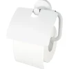 Haceka Kosmos toiletrolhouder met klep kunststof mat wit