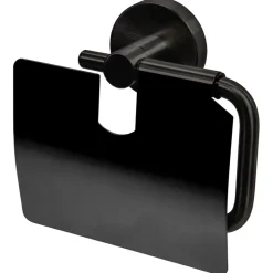 Haceka Kosmos toiletrolhouder met klep grafiet