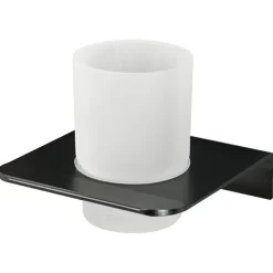 Haceka tandenborstelhouder beker Redefine aluminium mat zwart