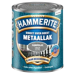Hammerite Direct over Roest metaallak hamerslag grijs 750 ml