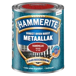 Hammerite Direct over Roest metaallak hamerslag rood 750 ml