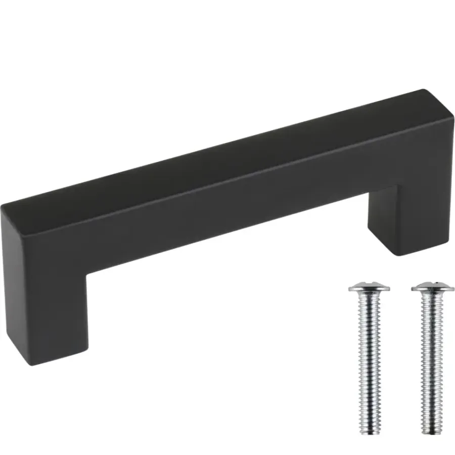 Geen Handgreep Eddy zwart RVS 96 mm