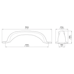 Siro Handgreep Jade nikkel glans 140mm