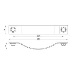 Siro Handgreep Noah bruin 160mm