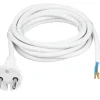 Handson aansluitsnoer wit 2x1.5 mm 2,5 meter