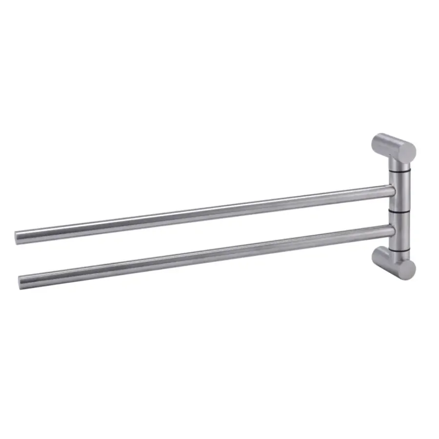 Handson Blister 2-armig handdoekrek RVS