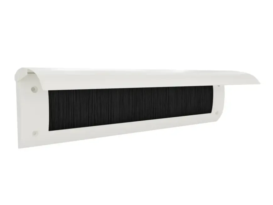 Handson Brievenbusklep + Borstel Wit Blinde Bevestiging