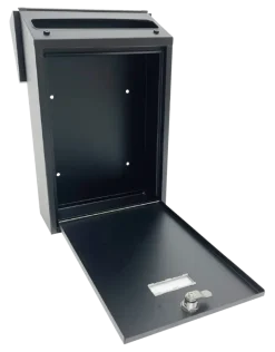 Handson brievenbus zwart RVS