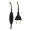 Handson Eurosnoer met Schakelaar Zwart 2 Meter