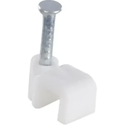 HANDSON kabelclip plat wit 4mm (25 stuks)
