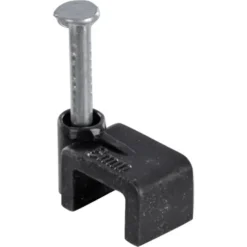 Handson Kabelclip Plat Zwart 6 mm 25 Stuks