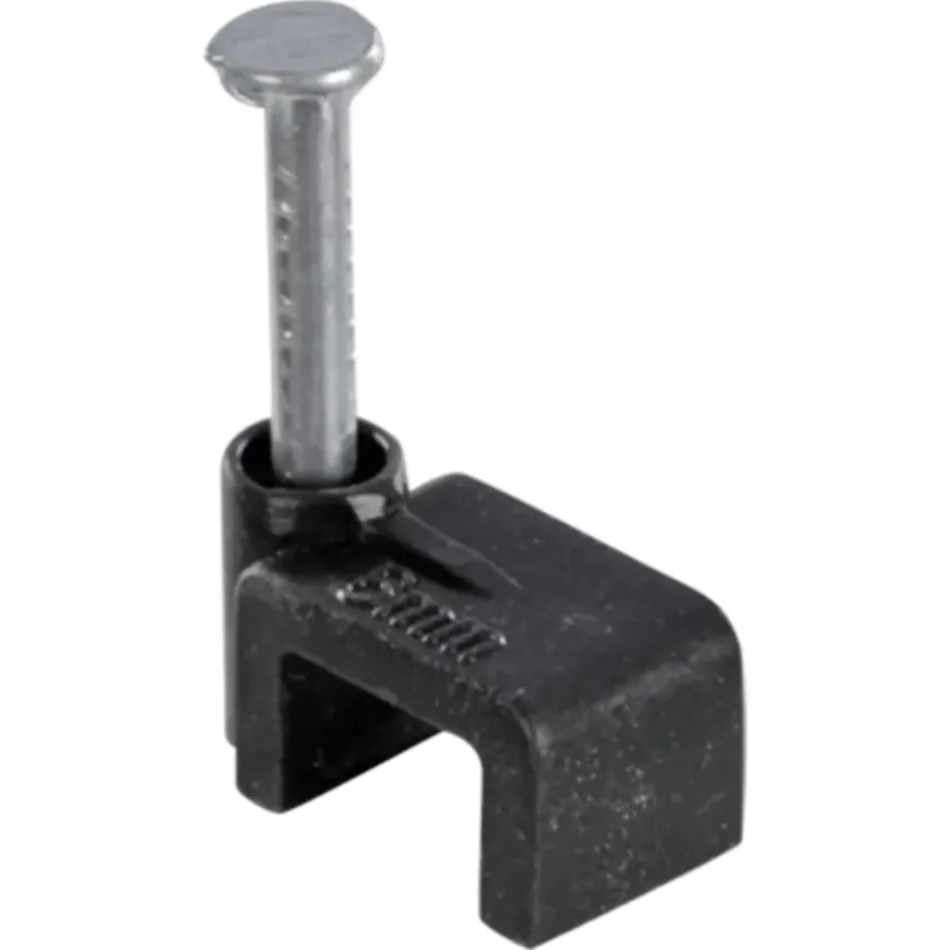 Handson Kabelclip Plat Zwart 6 mm 25 Stuks