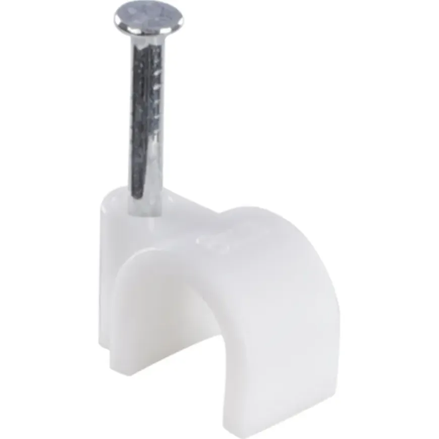 Handson Kabelclip Rond Wit 8 mm 25 Stuks