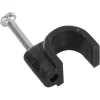 Handson Kabelclips Rond Zwart 7mm 25 stuks