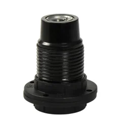 Handson lamphouder E14 incl. Kraag en Ring Zwart
