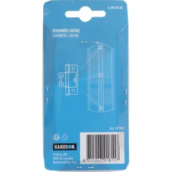 Handson Louvredeurscharnier 75x35 mm vernikkeld - 2 stuks
