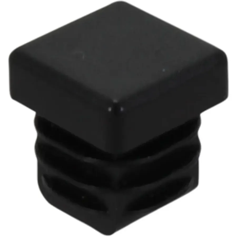 Handson meubeldop vierkant 15x15mm zwart 4 stuks