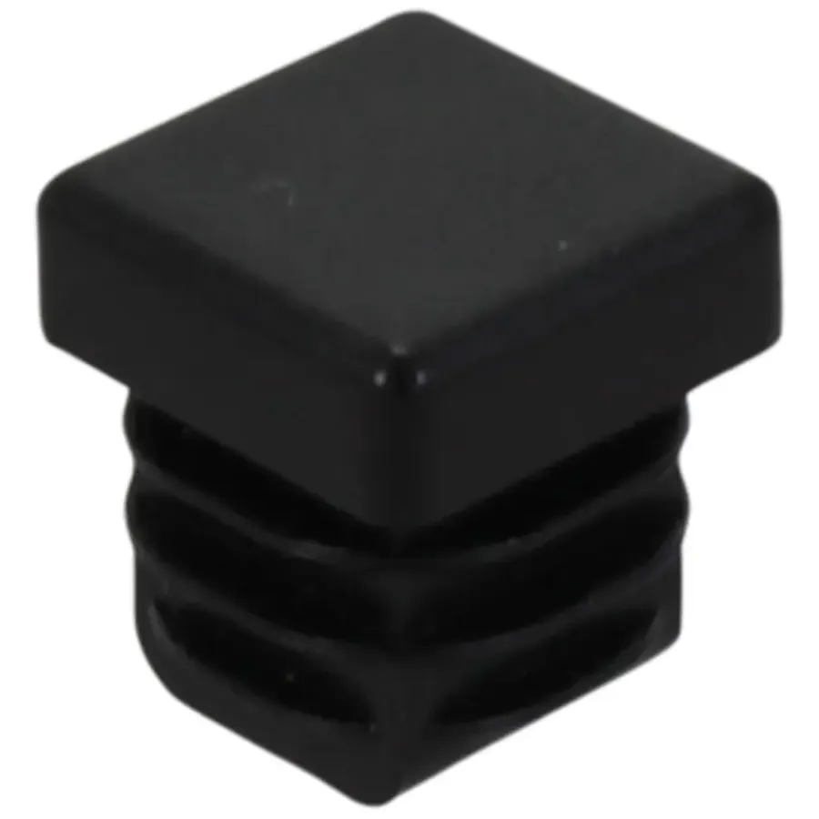 Handson meubeldop vierkant 15x15mm zwart 4 stuks