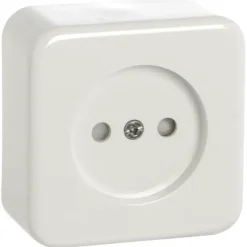 Handson Opbouw enkel wandcontactdoos wit