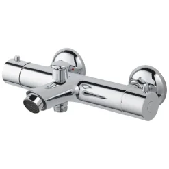 Handson Oscar thermostatische badkraan met omstelling chroom 15cm