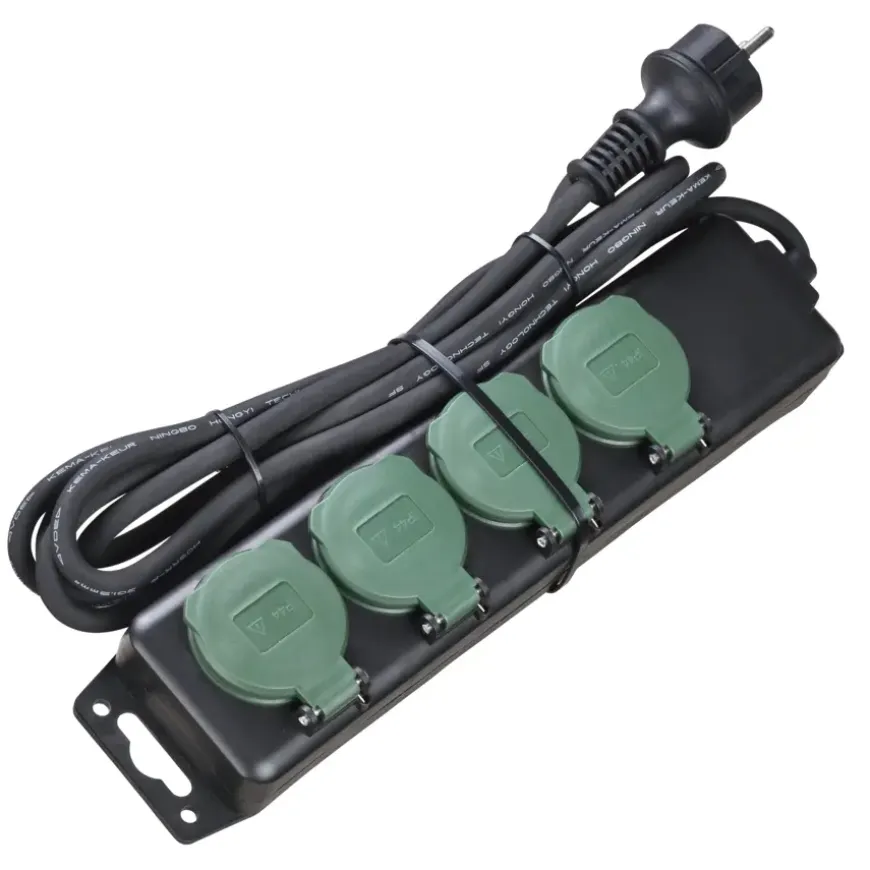 Handson Stekkerdoos 4-voudig RA IP44 3 Meter