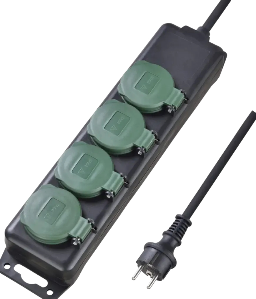 Handson Stekkerdoos 4-voudig RA IP44 3 Meter