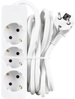 Handson Stekkerdoos 3-voudig Wit 3 Meter