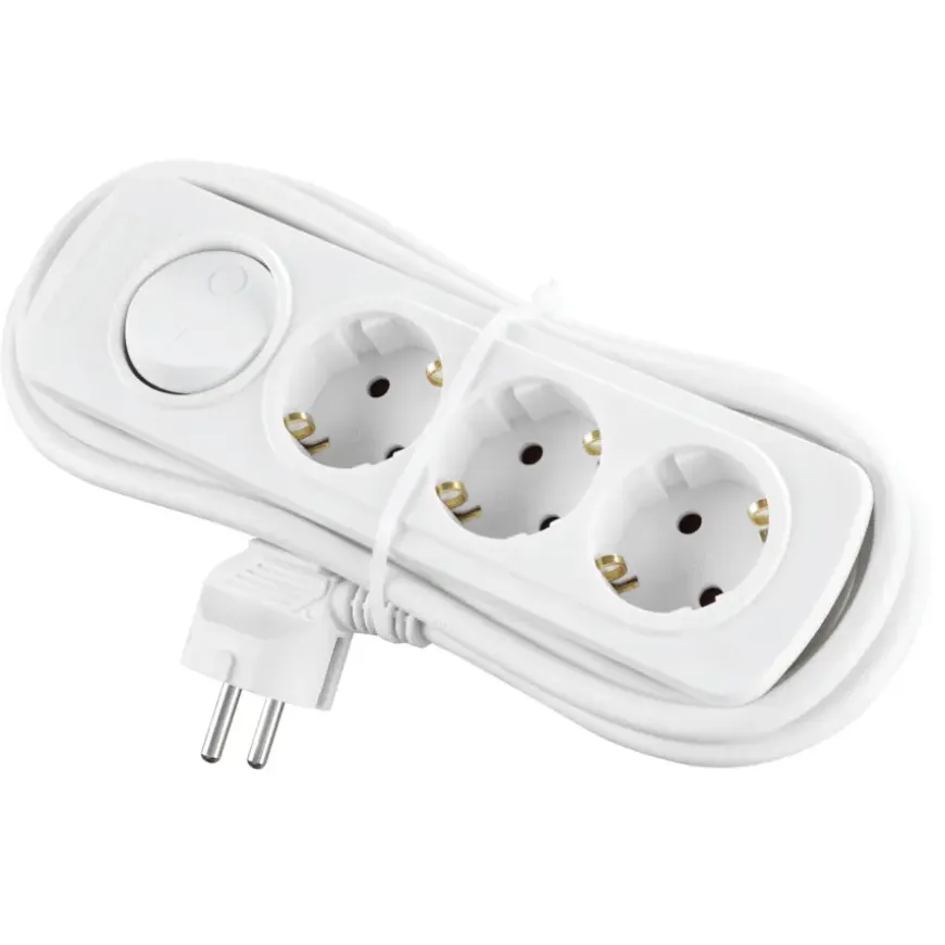 Handson Stekkerdoos 3-voudig Wit 1,5 Meter