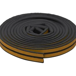 Handson tochtband P-profiel EPDM rubber antraciet 3 meter 2 stuks