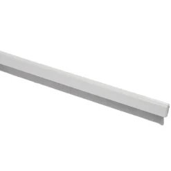 Handson tochtstrip aluminium 93 cm met flexibele borstel wit