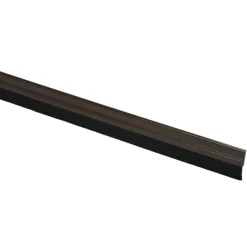 Handson tochtstrip aluminium 93 cm met borstel bruin