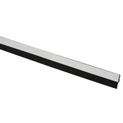 Handson tochtstrip aluminium 93 cm met borstel bruin