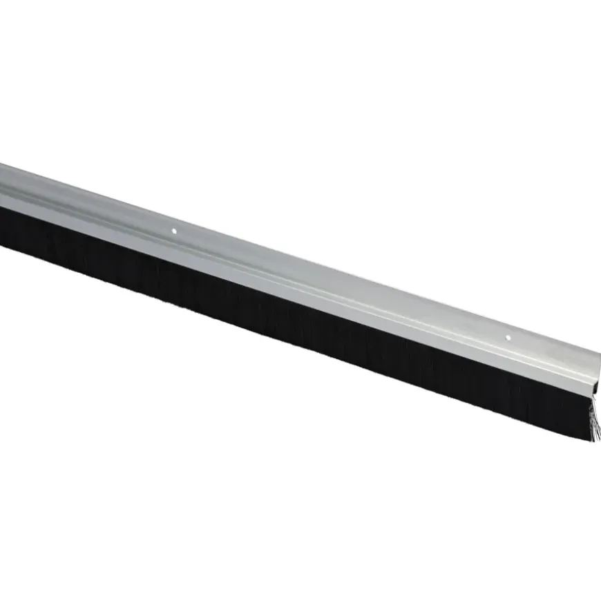 Handson tochtstrip met borstel breed aluminium 250 cm