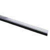 Handson tochtstrip transparant kunststof 93 cm met zwarte borstel