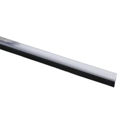 Handson tochtstrip transparant kunststof 93 cm met zwarte borstel