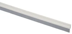 Handson tochtstrip wit aluminium 93 cm met grijze borstel