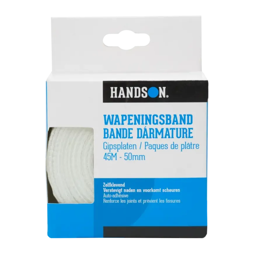 Handson wapeningsband zelfklevend voor gipsplaten 45 m 50 mm wit