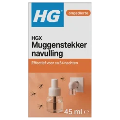 HG X muggenstekker navulling 45 ml