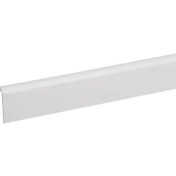 Hockeystickprofiel kunststof wit 8x21 mm lengte 260 cm